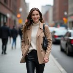 How to Nail Modern City Chic: The Camel Coat and Leather Pants Edit