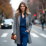 The Power of the Deep Blue Ensemble: Urban Elegance Meets Timeless Style