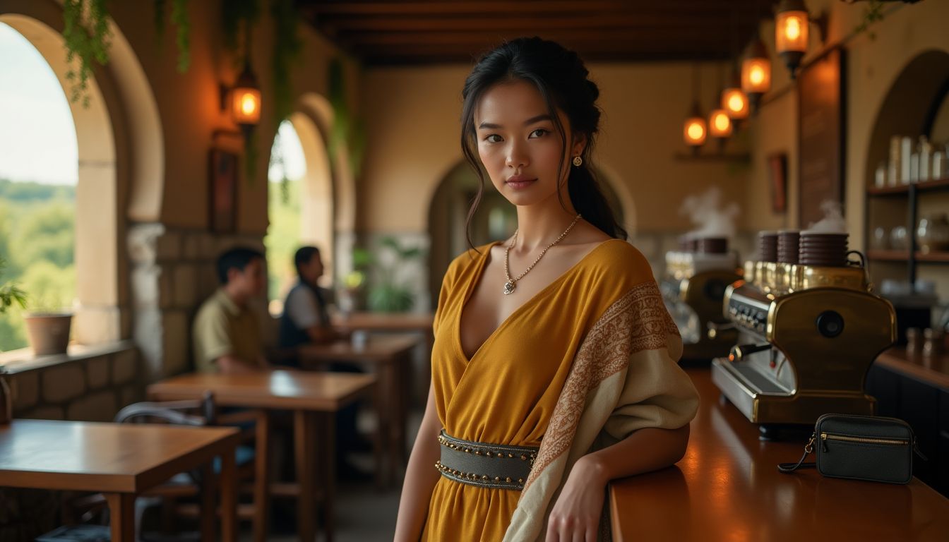 story_image_1735106535_file Neutral Tailored Blazers and Mustard Skirts: Chic Urban Outfit for Fall with Knee-High Boots and Minimalist Black Accessories