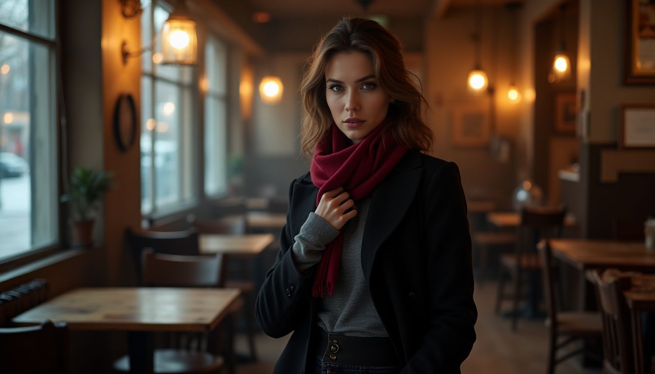 story_image_1736983189_file Black Leather Jacket Outfit with Gray Turtleneck and Fitted Blue Jeans: Edgy Urban Chic for Fall Winter Style