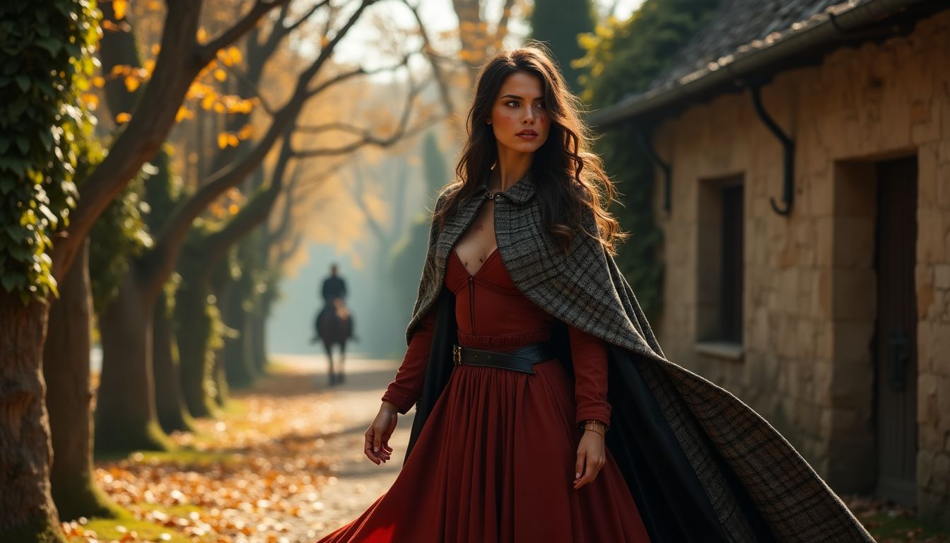 story_image_1737262628_file Luxurious Earth-Toned Houndstooth Coat with Cinched Belt – Stylish Classic for Chic Autumn Outfits