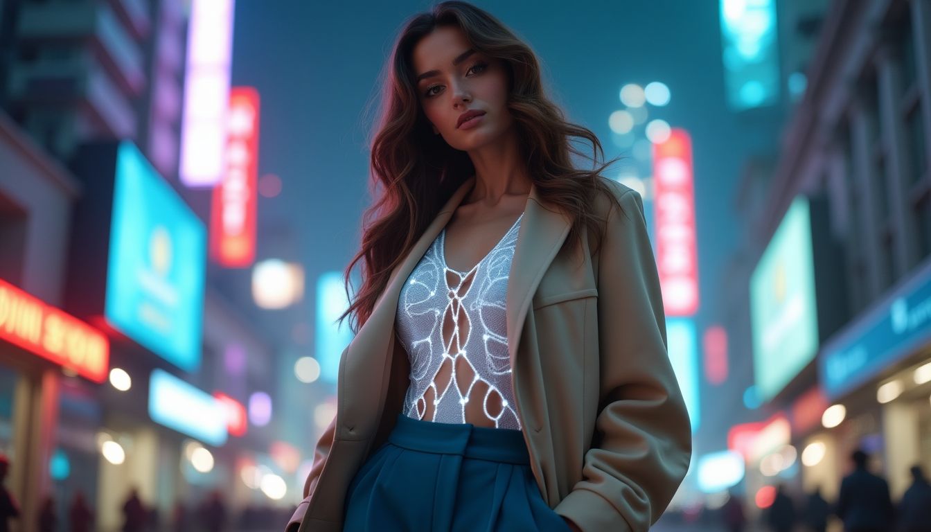 story1_1742304570_file Chic Beige Trench Coat, Crisp White Blouse, and High-Waisted Indigo Jeans for Effortless Urban Sophistication