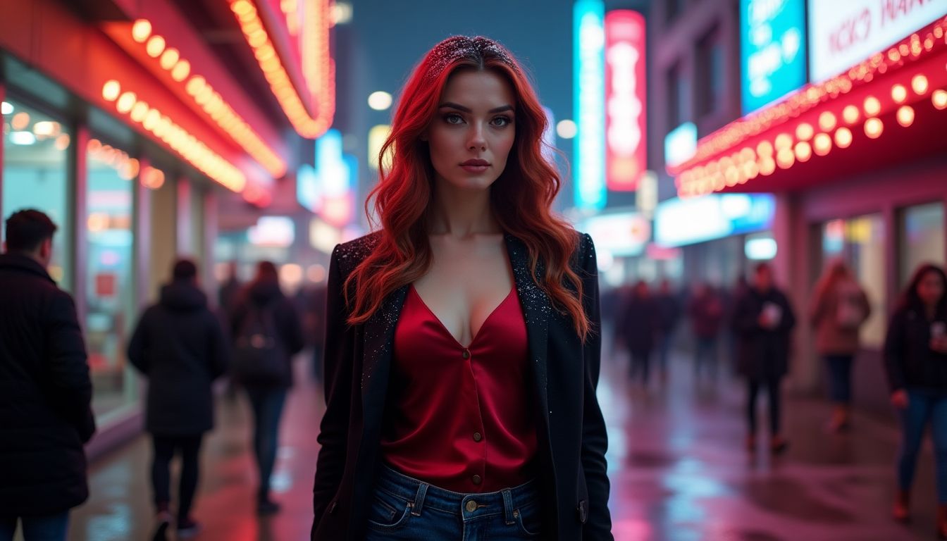 story1_1744489747_file Urban Fashion Confidence: Scarlet Cropped Top, Tailored Black Blazer, Midnight Blue Jeans, and Sleek Ankle Boots