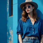 Urban Chic: Bold Cobalt Blue and Neutral Tones Style Guide for Effortless Fashion