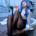 ```html Blue-Haired Demon Cosplay: A Playful Fusion of Professional & Enigmatic in a White Button-Down Blue-Haired Demon Cosplay: A Playful Fusion of Professional & Enigmatic in a White Button-Down Blue hair, devilish horns, and sheer black stockings in an office? Oh, honey, welcome to the world of cosplay! Whether you're new to the scene or a seasoned veteran searching for fresh cosplay inspiration, this look straddles the line between corporate chic and otherworldly menace. Let me walk you through this striking ensemble, break down its elements, and explore how to bring out your inner mischievous muse. Trust me—this is the blend of playful and powerful energy you’ve been dreaming about. The Look: Professional Meets Mythological Let’s set the scene. You’re in a modern office, surrounded by scattered papers and potted plants. Perched on the edge of a sleek wooden desk is you, or at least the most deliciously out-of-this-world version of you yet. Your vivid blue hair cascades in soft, wavy layers that scream, “I’m a cosmic force to be reckoned with!” It’s a dyed perfection that could make even the gods—or your co-workers—pause. Complementing the striking hair are black and red horns, devilishly daring and impossible to ignore. These horns aren’t just accessories; they’re attitude. Paired with a crisp white button-down shirt and the quintessential sheer black stockings with intricate tattoo designs, this cosplay masterfully plays a balancing act between professional precision and fantastical flair. Oh, and those black high heels? Absolute chef’s kiss. They say, “I’m here to own the room”—and maybe your soul, too. Add to that glasses perched as casually as confidence itself, and you’ll exude a heady combination of sophistication and havoc-wreaking charm. Honestly, Miss Corporate Demon, who gave you permission to be this iconic? Cosplay Inspiration: Making Mischief Look Fabulous Now, let’s dive into why this cosplay is turning heads, beyond its carefully curated aesthetic. What makes it work is its storytelling capability. Every piece—from the flowing blue hair to those slyly educational glasses—suggests a persona that’s professional by day and demonic by... let’s face it, also by day. It’s all about channeling power: the ultimate ambition of any cosplayer. Want to uncover inspiration for your next cosplay costume? Think about characters who wield authority with a touch of mayhem. Take, for example, Morrigan Aensland from “Darkstalkers” or Ryoko from “Tenchi Muyo!” These fantastical femme fatales are icons of both style and chaos. While this ensemble could pay homage to them, its uniqueness lies in its choice of a modern office setting. It’s like corporate goth meets anime fever dream—and we’re here for it. Recreating the Look: What You’ll Need Ready to become the talk of the con or the star of your next photoshoot? Let’s break it down: Blue Wig: Go for long, wavy layers with a brilliant blue hue. Check out affordable, high-quality options on EZCosplay. Black & Red Horns: Add a dramatic flair with showstopping horns available at Unibuypluscosplay or make your own with a quick DIY project using materials like clay or foam. White Button-Down Shirt: For a tailored yet casual fit, you can score one from Amazon. Sheer Stockings with Tattoo Designs: This is where your legs get to shine! Grab options from EZCosplay or hunt for similar designs in specialty hosiery stores. Black High Heels: Choose sleek pumps or stilettos for max drama. For comfort and style, browse Amazon. Glasses: Embrace the intellectual edge—try stylish frames from reliable retailers like Amazon to finish off your look. Unleash Your Inner Demon: Why This Cosplay Works Let’s face it: cosplay is about more than just looking cool. It’s about transformation, empowerment, and self-expression. This particular cosplay unlocks a unique type of freedom. It lets you walk a mile—or strut a runway—in the heels of a character who blends dominance with elegance. That’s the kind of energy that inspires joy, builds confidence, and makes people stop scrolling and start applauding when it hits Instagram. But most importantly? It’s fun. Dressing up as a character with devilish charm is a reminder to not take life—or yourself—too seriously. We could all use a little more mischief, don’t you think? Where to Shop the Look & Find More Ideas Now that you’re bursting with inspiration, it’s time to build your ultimate cosplay ensemble. Need a head start? Check out the stellar collections from EZCosplay and Unibuypluscosplay. They’ve got everything—from wigs to horns to full costumes—to help bring your vision to life. So, what are you waiting for? Get out there, embrace your inner demon (literally or metaphorically), and don’t forget to tag @iNthastyle when you post your masterpiece. You know we live for serving looks with a devilish grin. ```