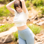 Soft Pastel Blue High-Waisted Pants and White Crop Top Outfit: Minimalist Chic Style for Effortless Elegance